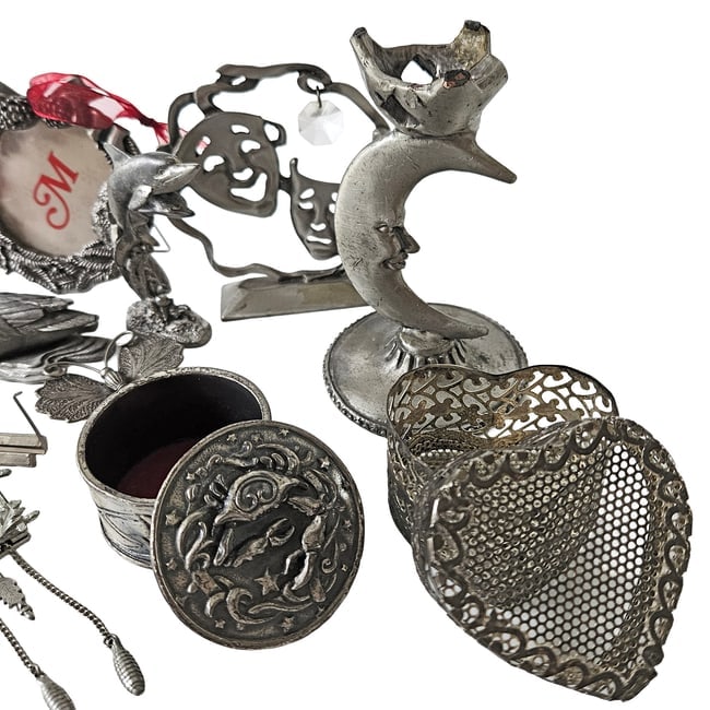 Mixed Collection of Pewter Items 10 pcs - 3