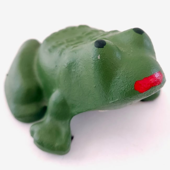 I Croak for the Jackson Wagon Cast Iron Frog Advertising circa 1850 - 7