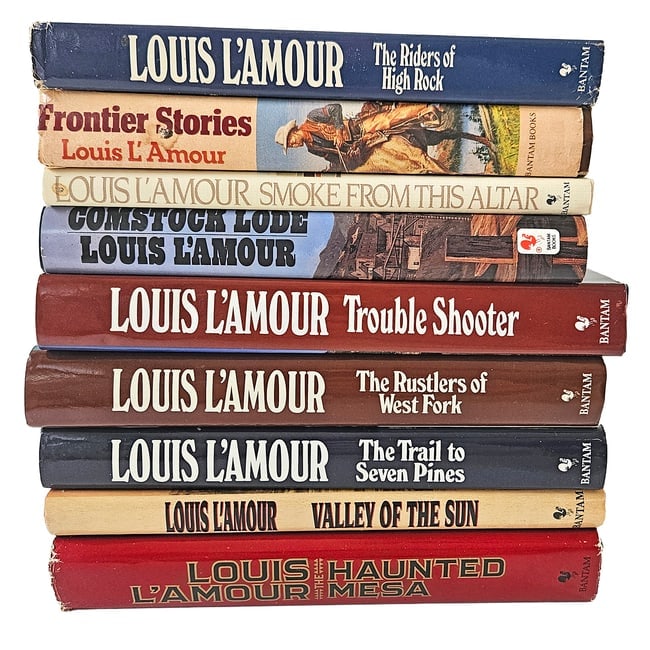 Louis L 'Amour Hard Cover Book Bundle: Title: Louis L 'Amour Hard Cover Book Bundle Description: Louis L 'Amour Hard Cover Book Bundle Lot includes 9 Hard Back reprint 1st Editions. Haunted Mesa May 1987 Valley of the Sun May 1995