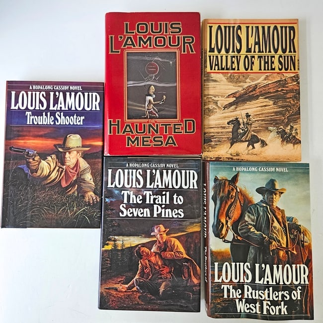 Louis L 'Amour Hard Cover Book Bundle - 2