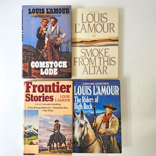 Louis L 'Amour Hard Cover Book Bundle - 3