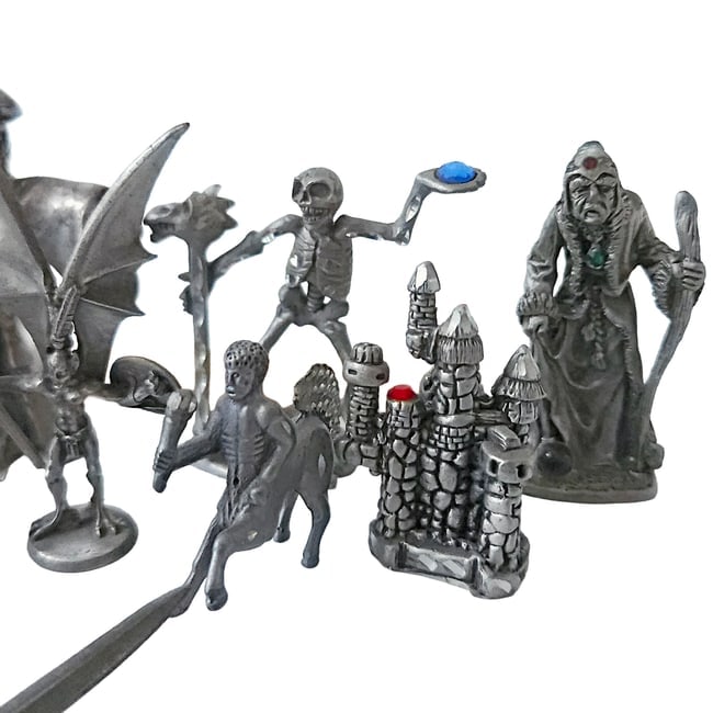 Large Collection of Pewter Wizards and Fantasy Creatures - 4