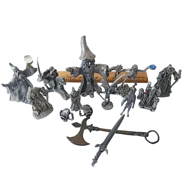 Large Collection of Pewter Wizards and Fantasy Creatures - 5