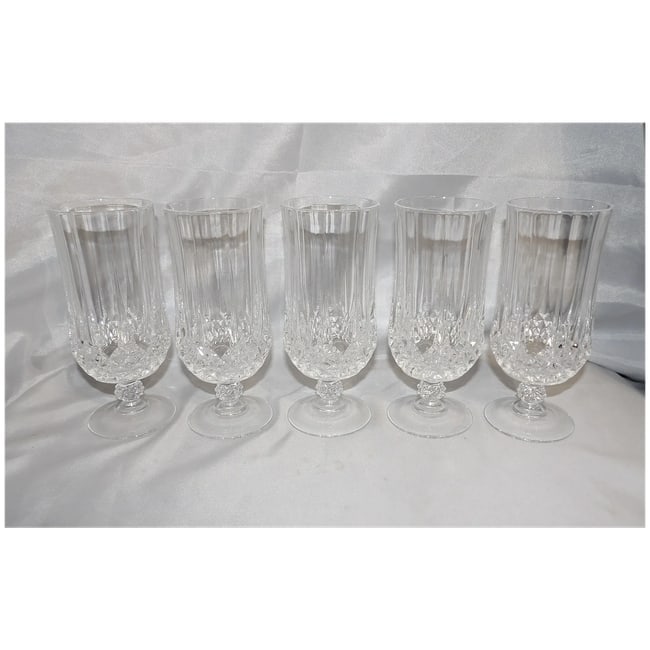 Cristal D'Arques- Durand Longchamp Pattern Ice Tea Glass - 8
