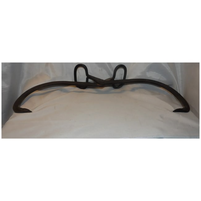 Antique No 1 Cast Iron Hand Forged Ice Block Tongs - 4
