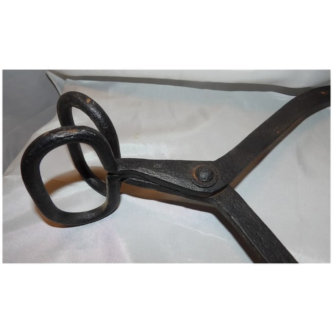 Antique No 1 Cast Iron Hand Forged Ice Block Tongs - 5