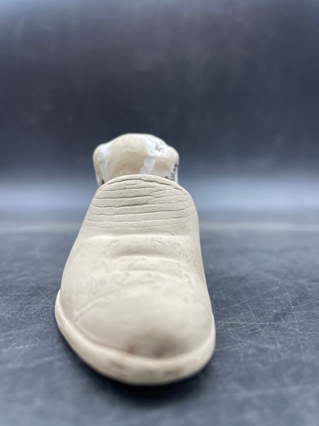 Vintage Bisque Puppy Dog In A Slipper Shoe Figurine Good Morning - 5