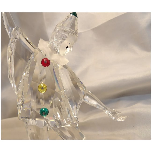 Swarovski Crystal 1999 Annual SCS Masquerade Pierrot Clown In Box - 5