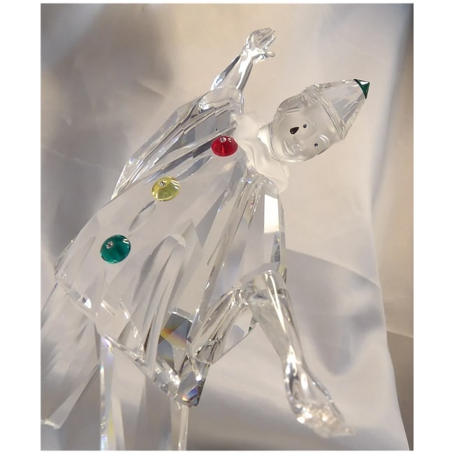 Swarovski Crystal 1999 Annual SCS Masquerade Pierrot Clown In Box - 7