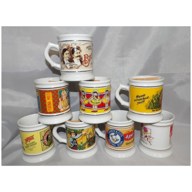 Vintage 1980's NOS Franklin Mint The Corner Store Coffee Mug Collection - 2