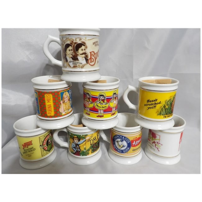 Vintage 1980's NOS Franklin Mint The Corner Store Coffee Mug Collection - 3