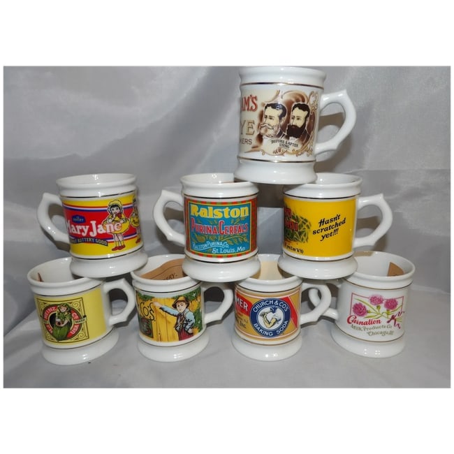 Vintage 1980's NOS Franklin Mint The Corner Store Coffee Mug Collection - 5