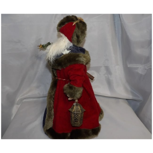 Vintage Old World 17" Tall Santa Claus Christmas Tree Topper or Stand-Alone Decoration - 5
