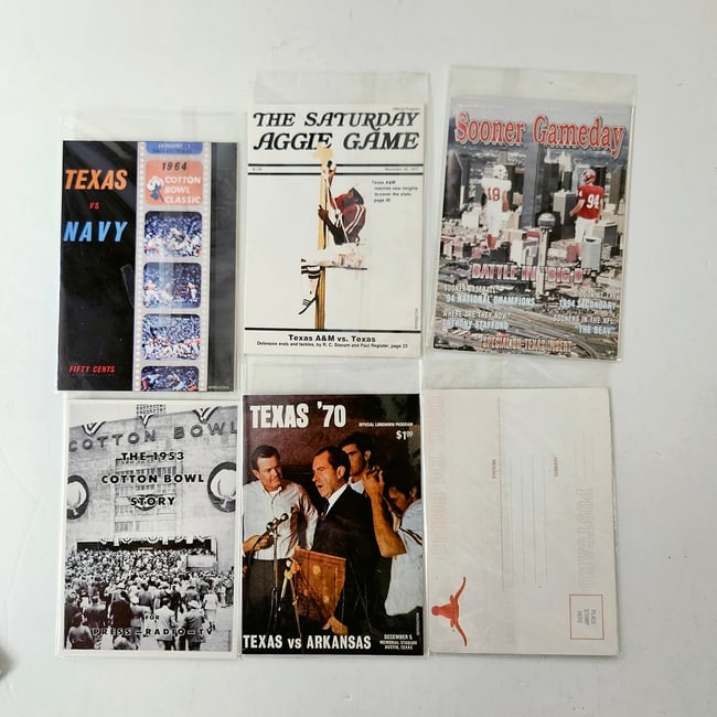 Texas Longhorn Postcards Celebrating Texas Collegiate Football History - 6