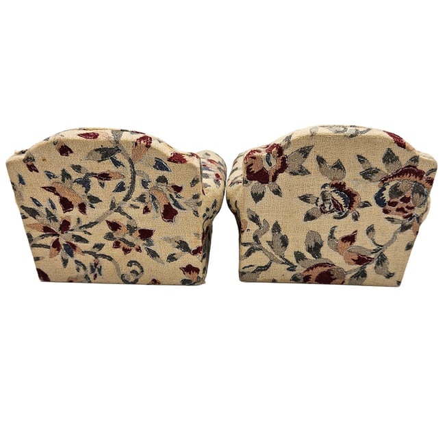Dollhouse Miniature Living Room Couch and Chairs with Floral Pattern - 6