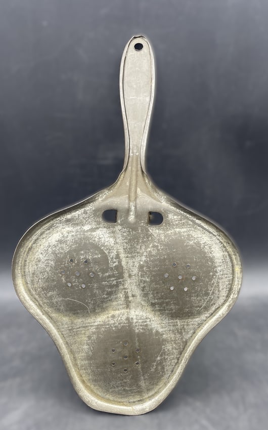 Antique Silvers Brooklyn Hinged Three-Egg Tin Poacher Cooker Primitive Kitchen Utensil - 6