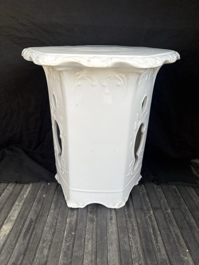 Rare Antique Ironstone Garden Seat - 2