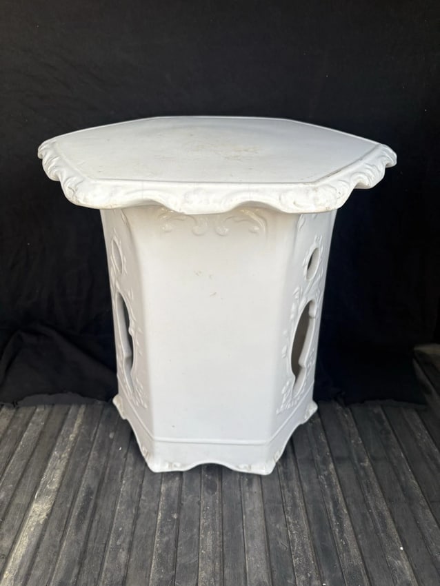 Rare Antique Ironstone Garden Seat - 6