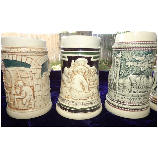 Vintage German Steins - 9