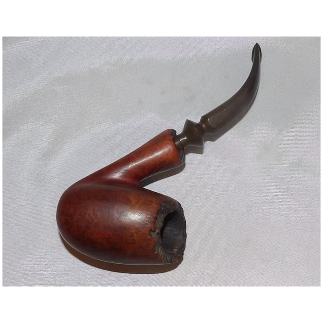 Harcourt Briar Hand Carved in Denmark Smoking Pipe - 3