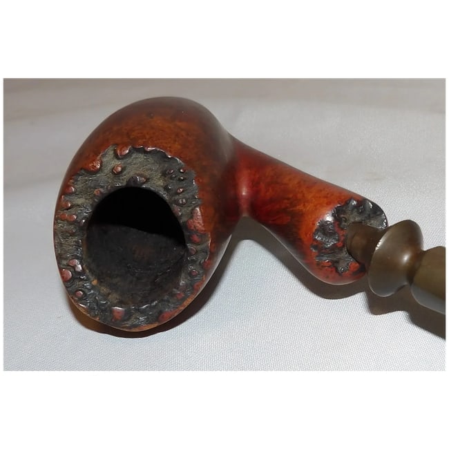 Harcourt Briar Hand Carved in Denmark Smoking Pipe - 4