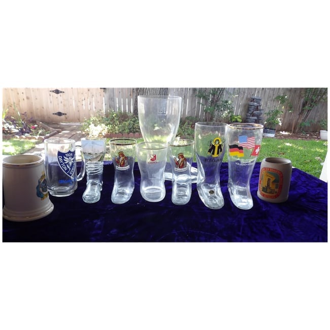 Glass Beer Boots and Steins - 2