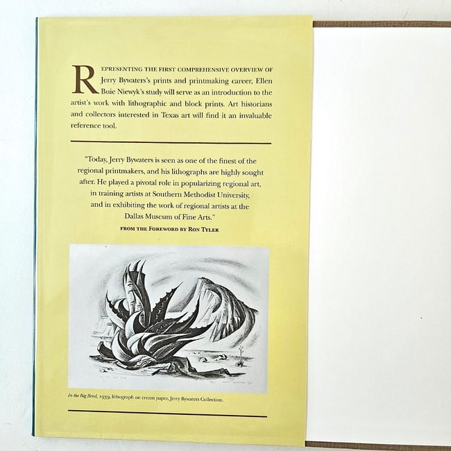 Jerry Bywaters - Lone Star Printmaker 2007 1st Ed HC DJ - 2