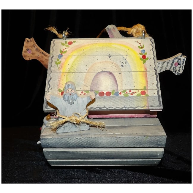 Noah's Ark Folk Art Bird House- made in 1994 - 2