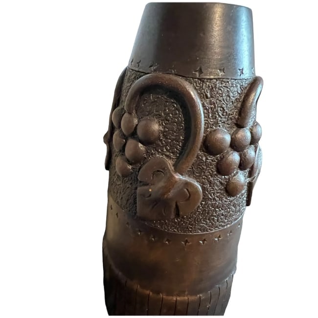 Vintage hand made Folk Art studio Pottery Vase UWGR 66 - 6