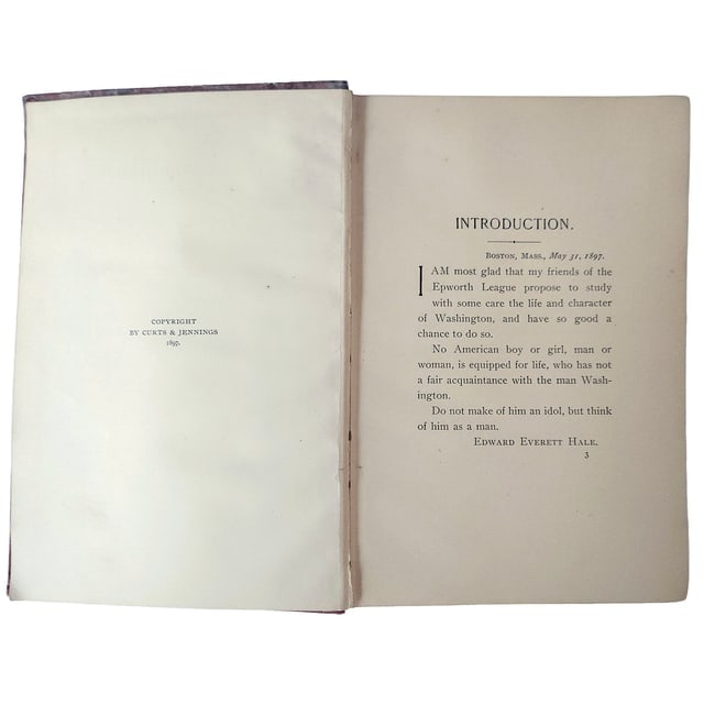 George Washington The Ideal Patriot by Rev Edward M Taylor 1897 1st Edition HC - 5