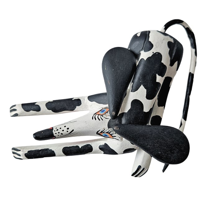 Hand-carved Wooden Alebrije Dalmatian Dog figurine from Oaxaca, Mexico - 7