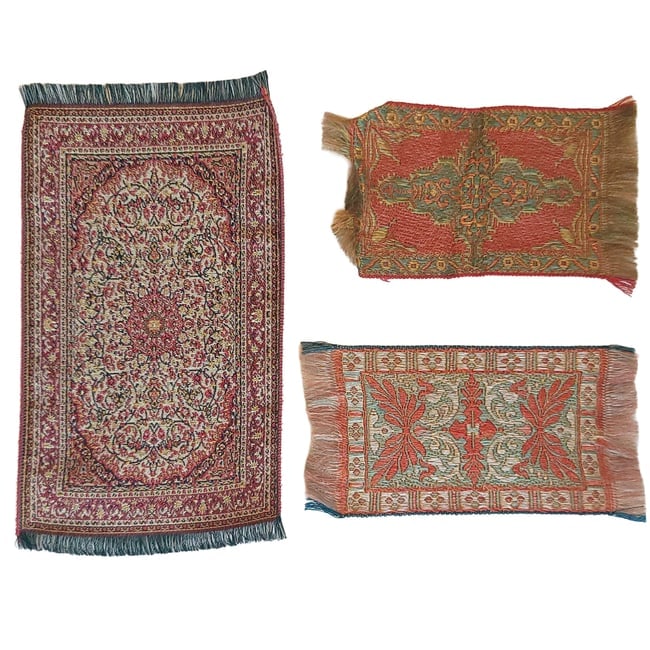 Large Lot of Miniature Dollhouse Hand-knotted Rugs and Carpets - 8