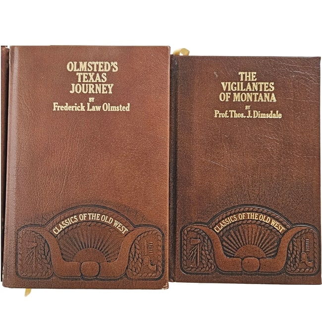 Leather-bound Hardcover Time Life Classics of the Old West Series Set of 9 Books Circa 1980's. - 6