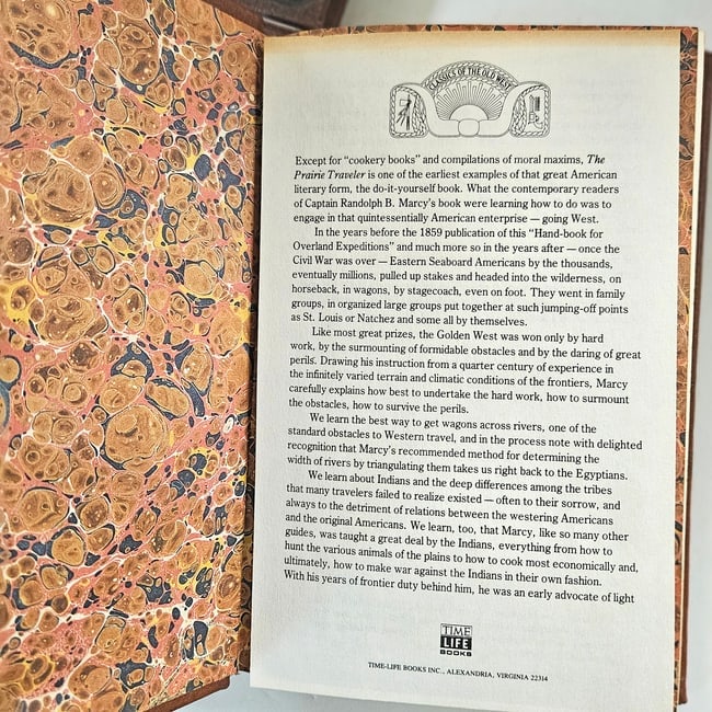Leather-bound Hardcover Time Life Classics of the Old West Series Set of 9 Books Circa 1980's. - 9