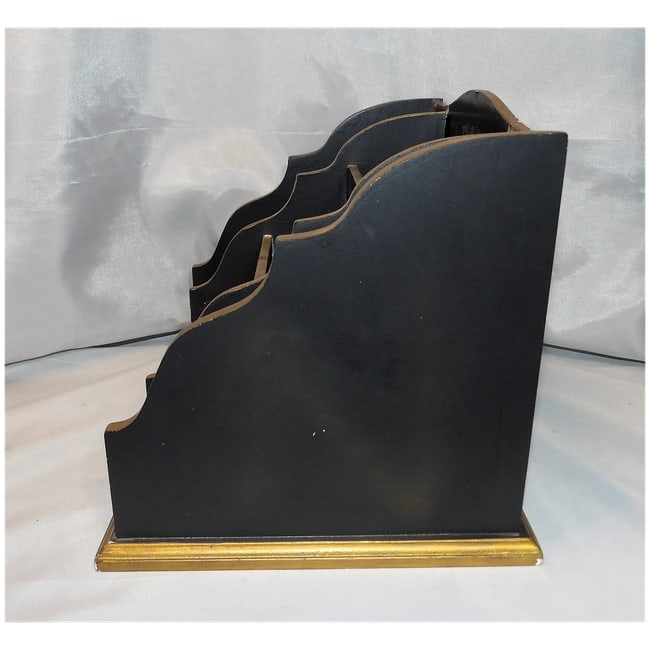 Vintage Ornate Desk Organizer with Drawer - 6