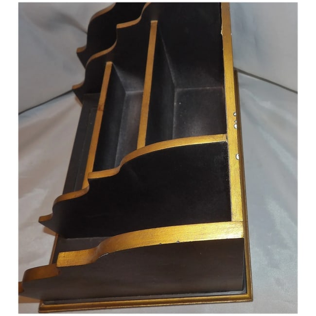Vintage Ornate Desk Organizer with Drawer - 9
