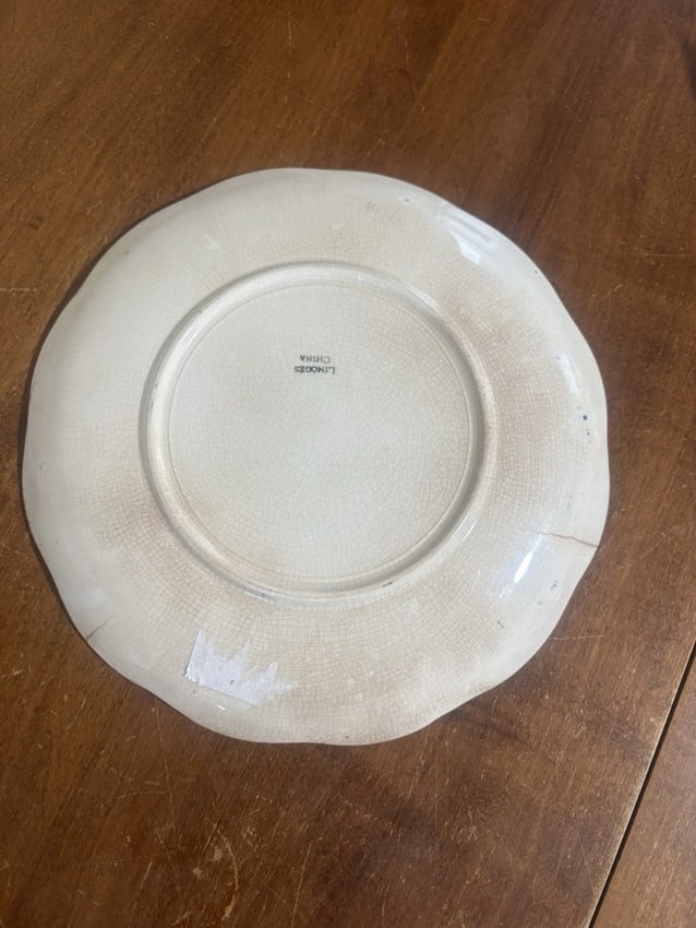 Limoges Flow Blue Game Bird Plate - 2