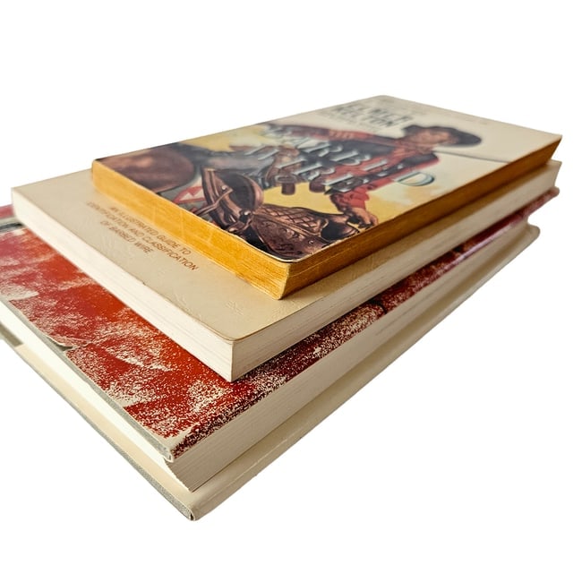 Barbed Wire Book Lot Signed - 9