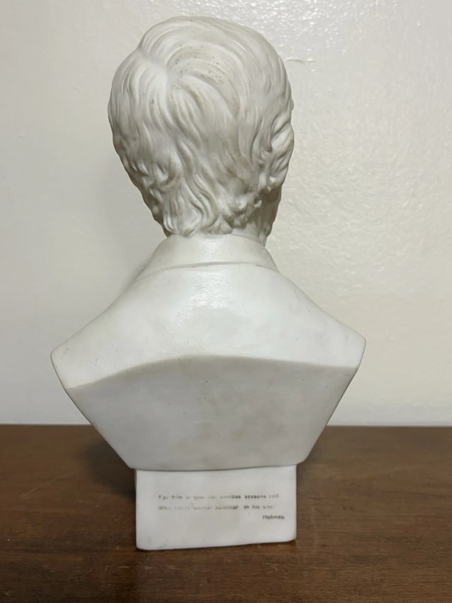 oliver wendell holmes Sidney Morse Sculpt Parian Bust - 3