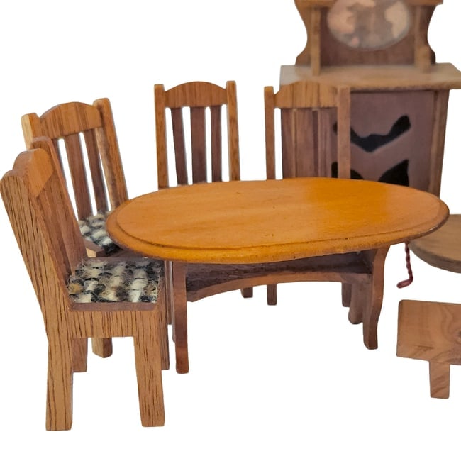 Vintage Wood Dollhouse Furniture - 2
