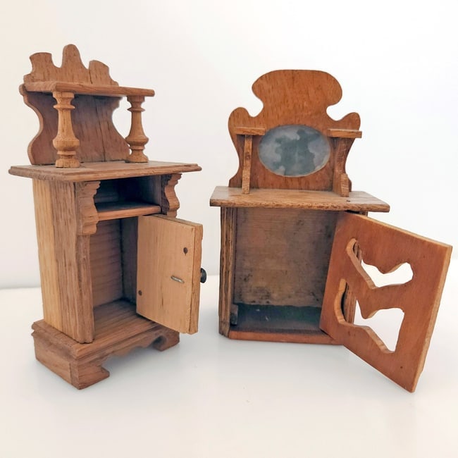 Vintage Wood Dollhouse Furniture - 6