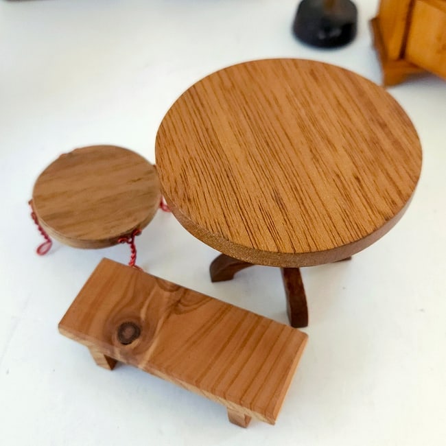 Vintage Wood Dollhouse Furniture - 8