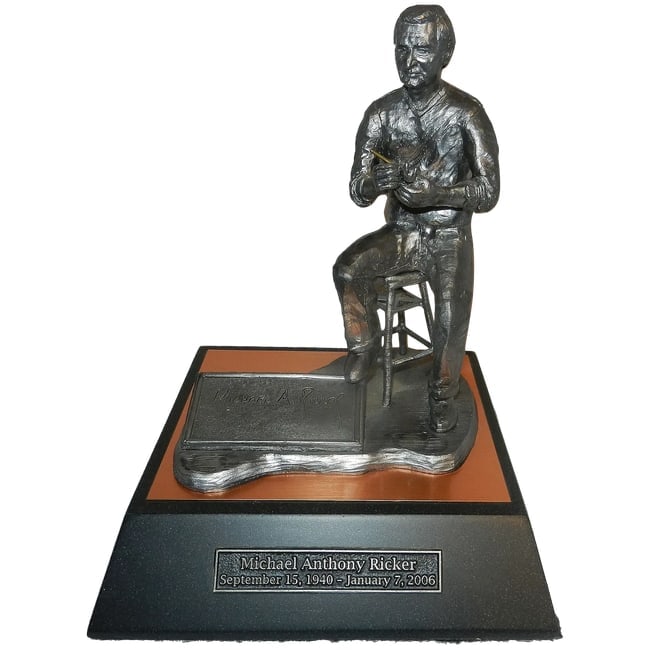 Commemorative Pewter Michael Ricker Statue 22/250 (1 of 10)
