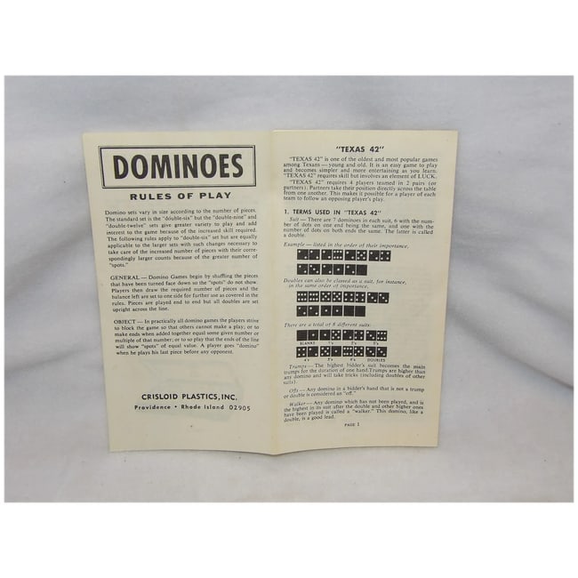 Vintage Standard Size Crisloid Red Plastic Dominoes - 4
