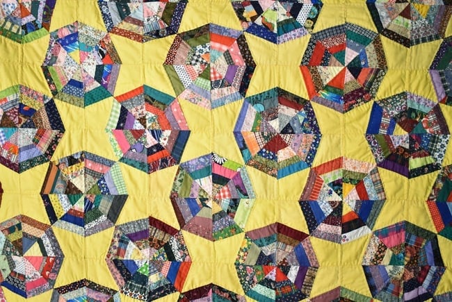 Mid-Century Spider Web Quilt - 2
