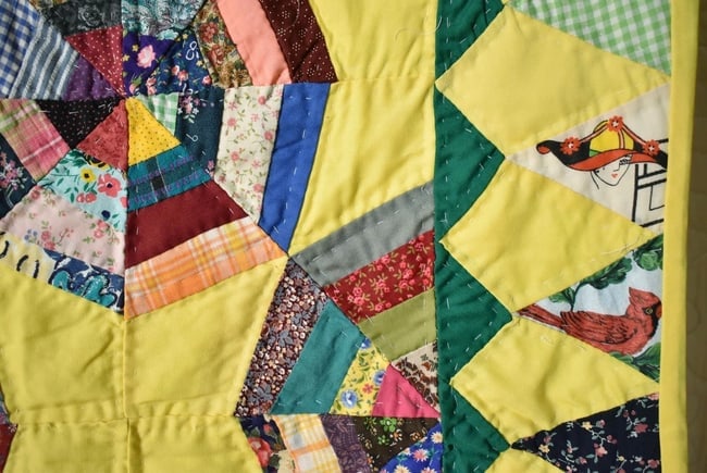 Mid-Century Spider Web Quilt - 6