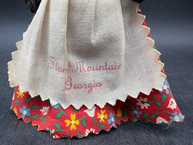 Vintage Stone Mountain Georgia Mammy Dinner Bell Black Americana - 2