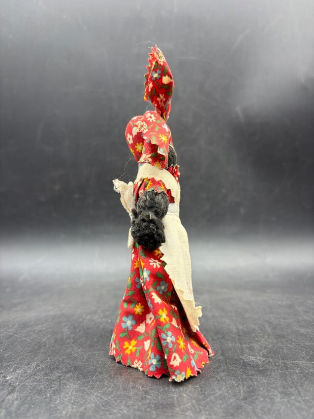 Vintage Stone Mountain Georgia Mammy Dinner Bell Black Americana - 5