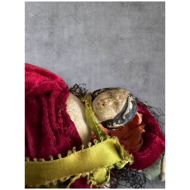 Antique 1840s 8" Milliners Model Doll All ORIGINAL - 17