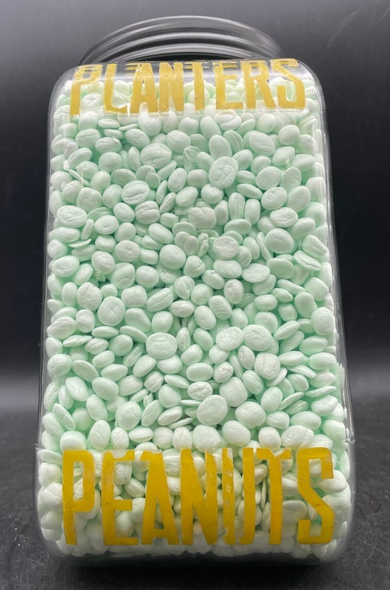 Vintage 1940 Planters Peanuts STREAMLINE Glass Display Jar - 4